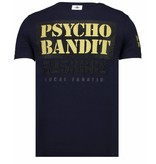 Local Fanatic Bad Dog Rhinestone - Herr T Shirt - 13-6207N - Marinblå