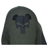 Local Fanatic Punisher Mickey Rhinestone - T Shirt Herr - 13-6208K - Khaki