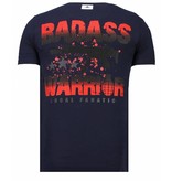 Local Fanatic Punisher Mickey Rhinestone - Herr T shirt - 13-6208N - Marinblå
