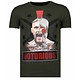 Notorious Warrior Rhinestone - T shirt Herr - 13-6216K - Khaki
