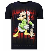 Local Fanatic Hunter Duck Rhinestone - Herr T shirt - 13-6225N - Marinblå