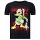 Hunter Duck Rhinestone - Herr T shirt - 13-6225N - Marinblå