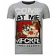 Taz Mania Rhinestone T Shirt Herr - 13-6209G - Grå