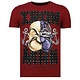 Iron Man Popeye Rhinestone - T shirt Herr - 13-6214B - Bordeaux