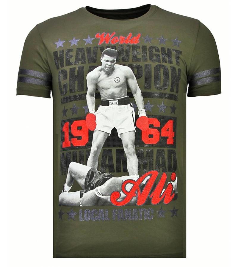Local Fanatic Greatest Of All Time Ali - T shirt Herr - 13-6215K - Khaki