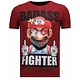 Fight Club Mario Bros - T shirt Herr - 13-6219B - Bordeaux