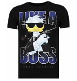 Local Fanatic Like A Boss Duck - Herr T shirt - 13-6220Z - Svart Local Fanatic Like A Boss Duck - Herr T shirt - 13-6220Z - Svart