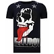 Hellboy Rhinestone - T Shirt Herr - 13-6226N - Marinblå