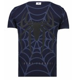 Local Fanatic The Beast Spider Man - Herr T shirt - 13-6228N - Marinblå