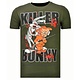 Killer Bunny Rhinestone - T shirt Herr - 13-6229K - Khaki