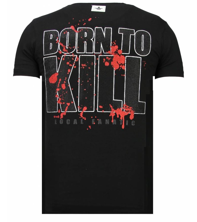 Local Fanatic Killer Bunny Rhinestone - Herr T shirt - 13-6229Z - Svart