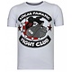 Fight Club Spike Rhinestone - Man T shirt - 13-6230W - Vit