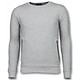 Casual Crewneck - Knappar Tröja - FF-7012G - Grå