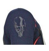 Local Fanatic God Of War Rhinestone - Herr T shirt - 13-6231N - Marinblå