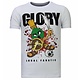Glory Martial  Rhinestone - Man T shirt - 13-6232W - Vit