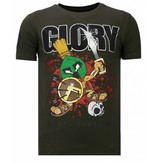 Local Fanatic Glory Martial  Rhinestone - T shirt Herr - 13-6232K - Khaki