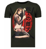 Local Fanatic Killer Bitch Rhinestone - T shirt Herr - 13-6235K - Khaki