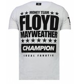 Local Fanatic Money Team Champ Rhinestone - Man T Shirt - 13-6237W - Vit