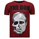 The Don Skull Rhinestone - Herr T shirt - 13-6238B - Bordeaux
