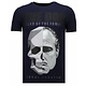 The Don Skull  Rhinestone - Herr t shirt - 13-6238N - Marinblå