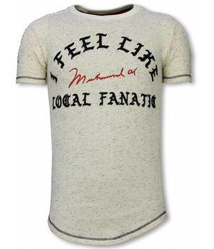 Local Fanatic I Feel Like Muhammad - Longfit T Shirt - LF-105/1B - Beige