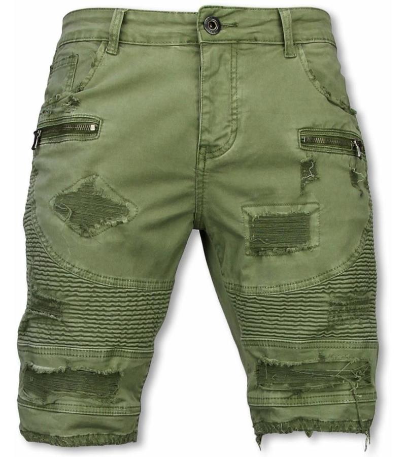 Enos Shorts stretch herr - Herr kläder shorts - J-9005Gr - Grön