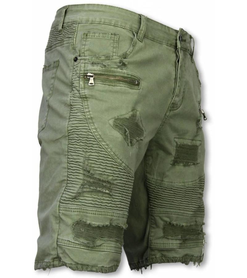 Enos Shorts stretch herr - Herr kläder shorts - J-9005Gr - Grön