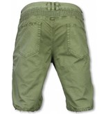 Enos Shorts stretch herr - Herr kläder shorts - J-9005Gr - Grön