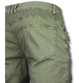 Enos Shorts stretch herr - Herr kläder shorts - J-9005Gr - Grön