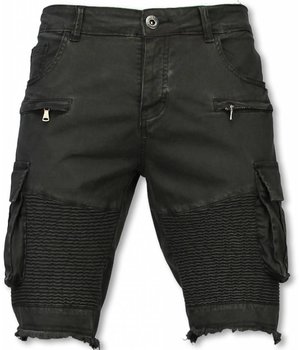 Enos Shorts med många fickor - Snygga shorts män - J-9007Z - Svart