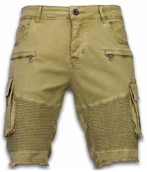 Enos Shorts chinos herr - Billiga shorts för män - J-9007B - Brun