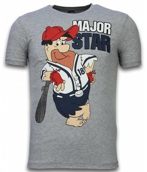 Local Fanatic Major star - Herr t shirt - 51007G - Grå