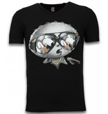 Local Fanatic Stewie Dog - Herr T shirt - 1458Z - Svart