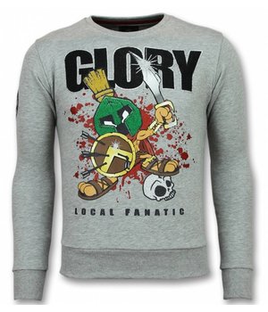 Local Fanatic Glory Marvin Spartacus Sweater - Herrtröjor - 11-6302G - Grå