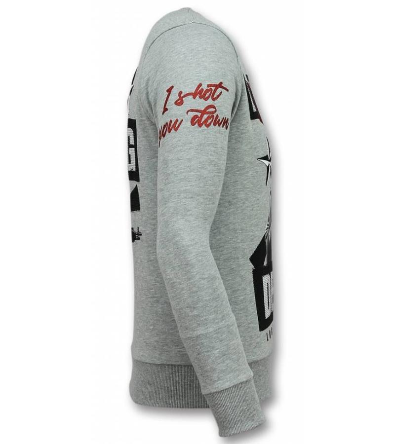 Local Fanatic Loyalty Marilyn Monroe Sweater - Man Tröja - 11-6304G - Grå