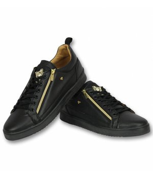 Cash Money Snygga Skor För Killar - Sneaker Bee Black Gold - CMS97 - Svart