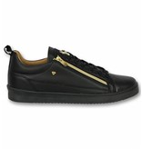 Cash Money Snygga Skor För Killar - Sneaker Bee Black Gold - CMS97 - Svart