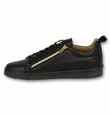 Cash Money Snygga Skor För Killar - Sneaker Bee Black Gold - CMS97 - Svart