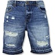 Längre Shorts Herr - Man Jeansshorts New - J965 - Blå