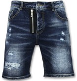 Enos Herr kläder shorts - Kortbyxor herr jeans - J-975 - Blå