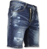 Enos Herr kläder shorts - Kortbyxor herr jeans - J-975 - Blå