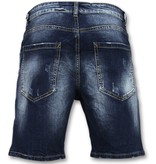 Enos Herr kläder shorts - Kortbyxor herr jeans - J-975 - Blå