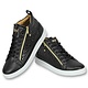 Märkesskor Online - Herr Sneakers Croc Black Gold - CMS98 - Svart