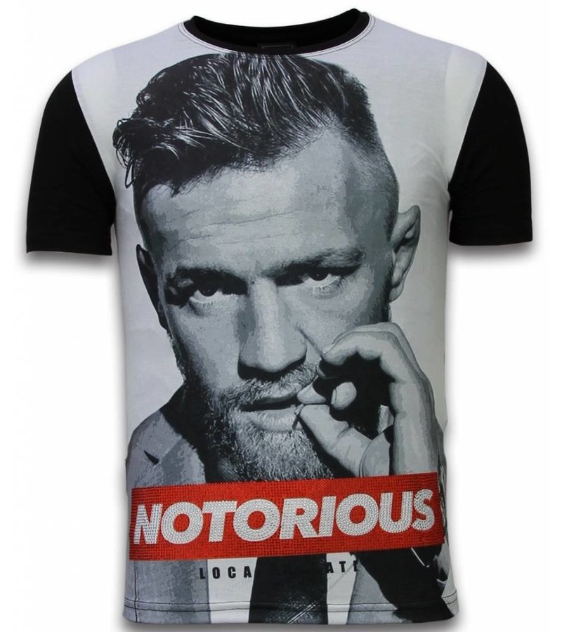 Local Fanatic Notorious Rhinestone - Herr t shirt - 11-6288Z - Svart