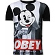 Obey Mouse Rhinestone - Herr t shirt - 11-6278Z - Svart