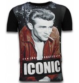 Local Fanatic James Dean Iconic - Herr t shirt - 11-6264Z - Svart