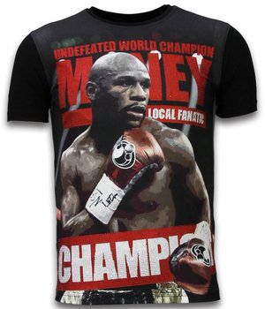 Local Fanatic Money Champion Rhinestone - Man t shirt - 11-6263Z - Svart