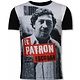 El Patron Escobar Rhinestone - Man t shirt - 11-6255Z - Svart