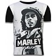 Bob Marley Black And White - Herr t shirt - 11-6254Z - Svart