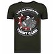 Fight Club Spike Rhinestone - T shirt Herr - 13-6230K - Khaki